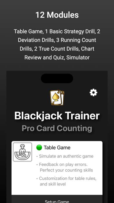 Blackjack Card Counting Pro screenshot