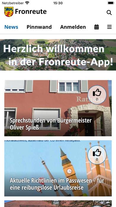 Gemeinde Fronreute App-Screenshot #2