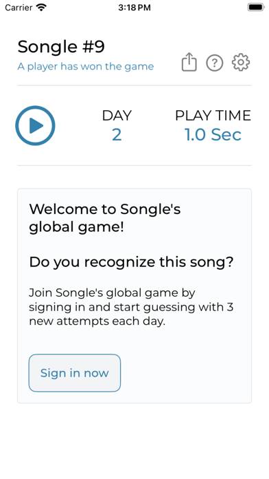 Songle game screenshot