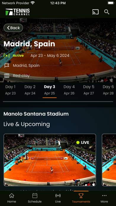 Tennis Channel plus App screenshot #3