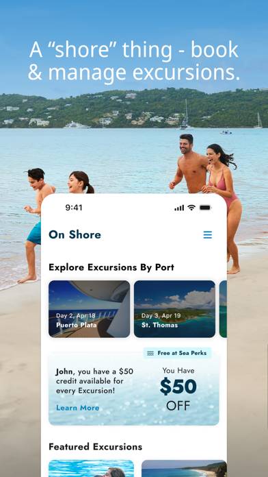 Norwegian Cruise Line App screenshot