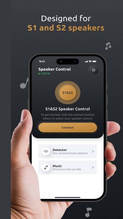 S1, S2 Speaker Controller App skärmdump