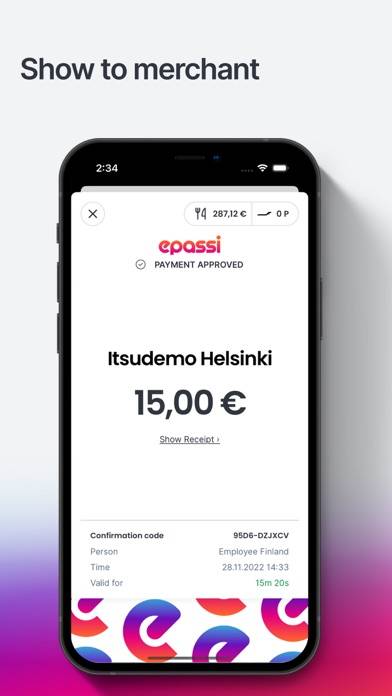 Epassi App screenshot