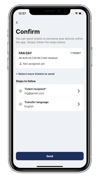 HAC Mobile Tickets Capture d'écran de l'application #5