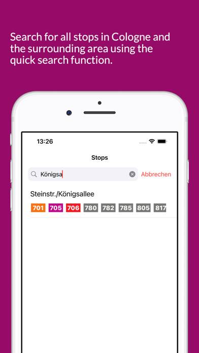 Düsseldorfer Bus & Bahn App-Screenshot