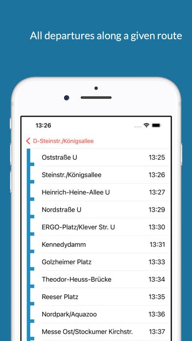 Düsseldorfer Bus & Bahn App-Screenshot