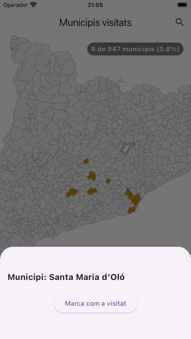 Municipis Visitats Catalunya App screenshot