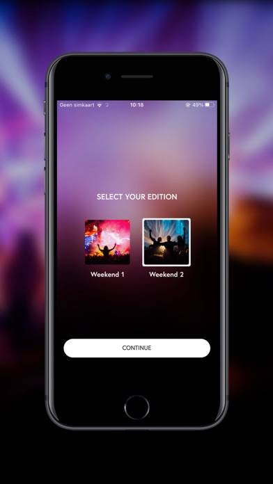 Tomorrowland Festival Captura de pantalla de la aplicación #6