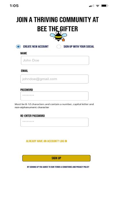 BeeGifted App screenshot