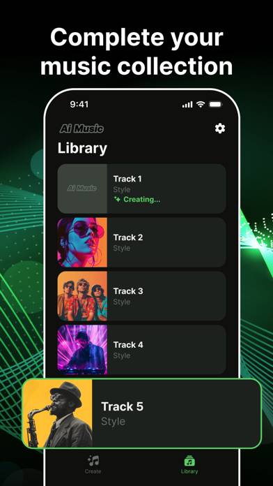 AI Music: Al Voice Generator Capture d'écran de l'application