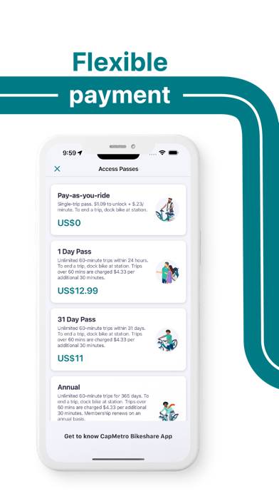 CapMetro Bikeshare App screenshot