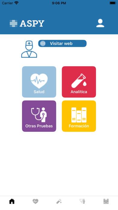 ASPY Health Captura de pantalla de la aplicación