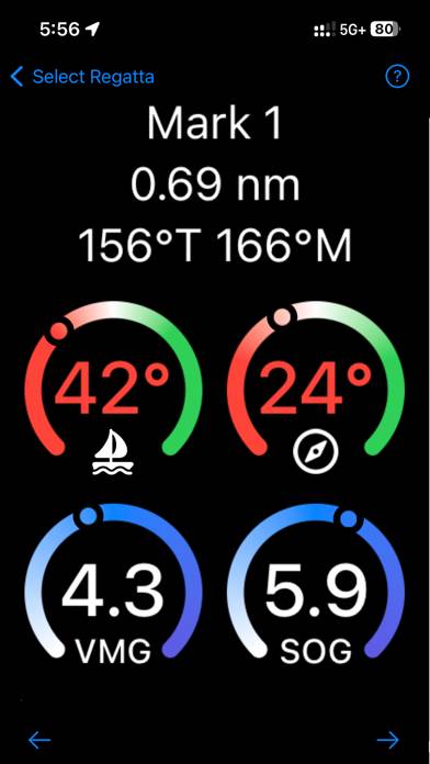 Regatta Mark Tracker screenshot