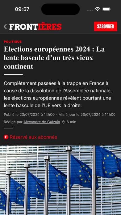 Frontières Média App screenshot