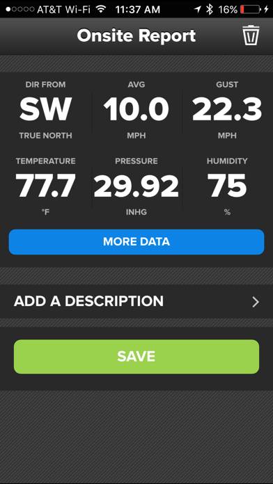 Wind & Weather Meter App screenshot #2