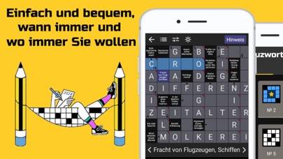 Kreuzworträtsel mit Lösungen Spiel-Screenshot