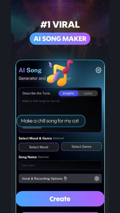 Suno AI Song Generator Music App-Screenshot