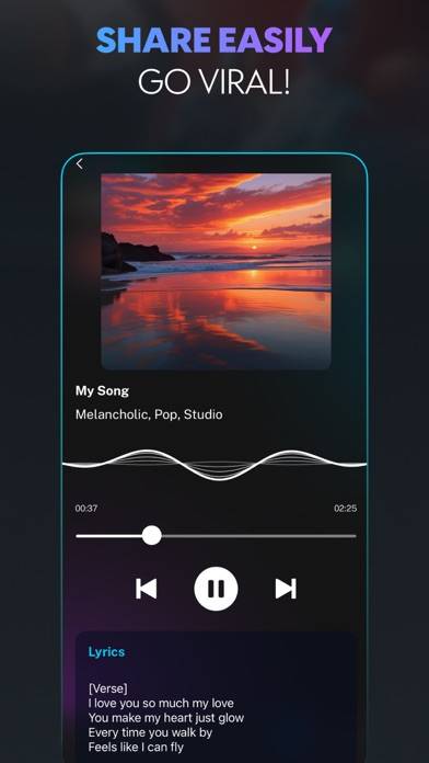 Suno AI Song Generator Music App-Screenshot