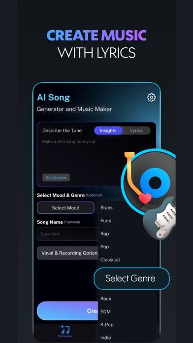 Suno AI Song Generator Music App-Screenshot