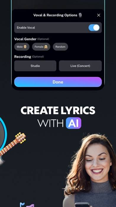 Suno AI Song Generator Music App-Screenshot