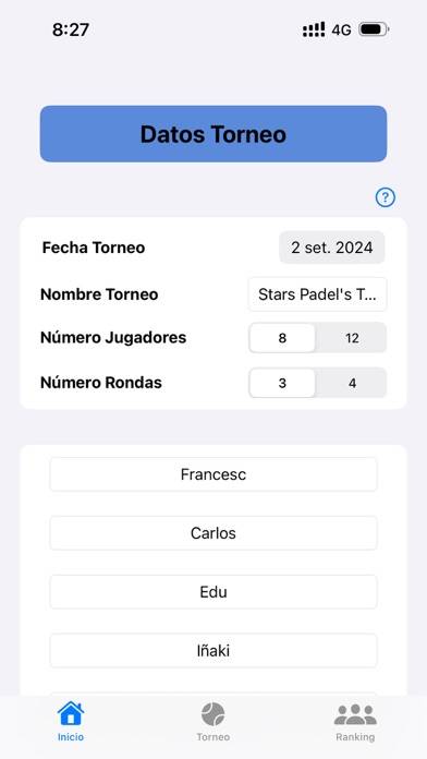 Americana Padel App App screenshot