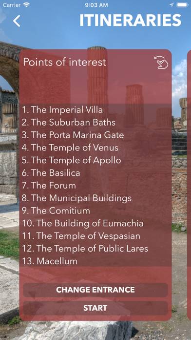 Pompeii App skärmdump #5
