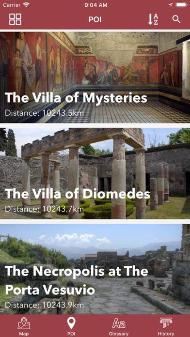 Pompeii App skärmdump #6
