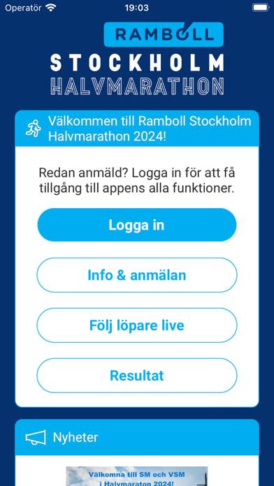 Stockholm Halvmarathon screenshot