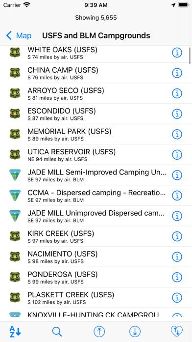 USFS & BLM Campgrounds Captura de pantalla de la aplicación #6