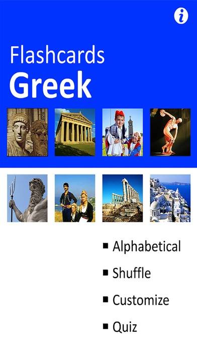 Greek Alphabet Flash Cards App screenshot #1