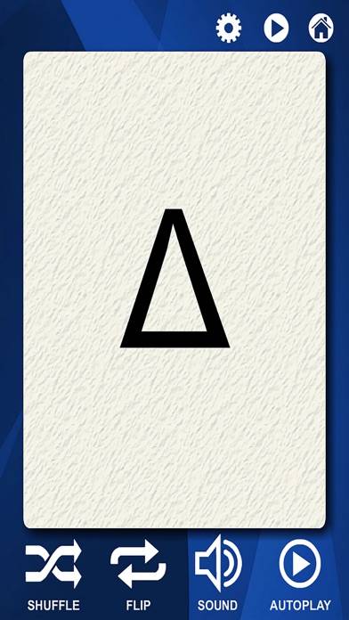 Greek Alphabet Flash Cards App screenshot #2