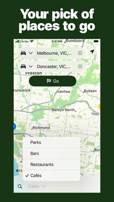 Meet In The Middle App-Screenshot