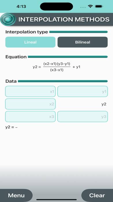 Interpolation Methods Capture d'écran de l'application #1