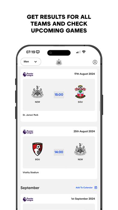 Official Newcastle United App App screenshot #3