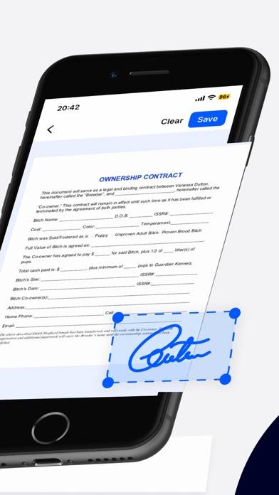 Sign Documents App screenshot