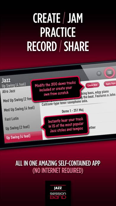 SessionBand Jazz 1 App skärmdump #4