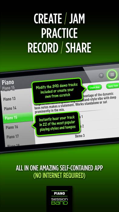 SessionBand Piano 1 App screenshot #4