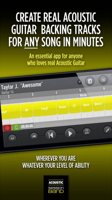 SessionBand Acoustic Guitar 1 App skärmdump
