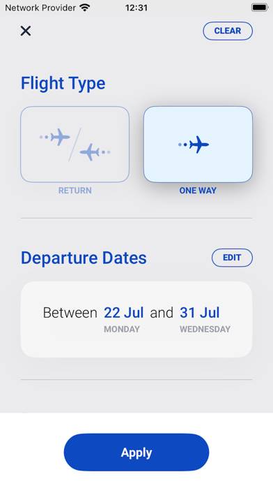 Ryanair Discovery Schermata dell'app