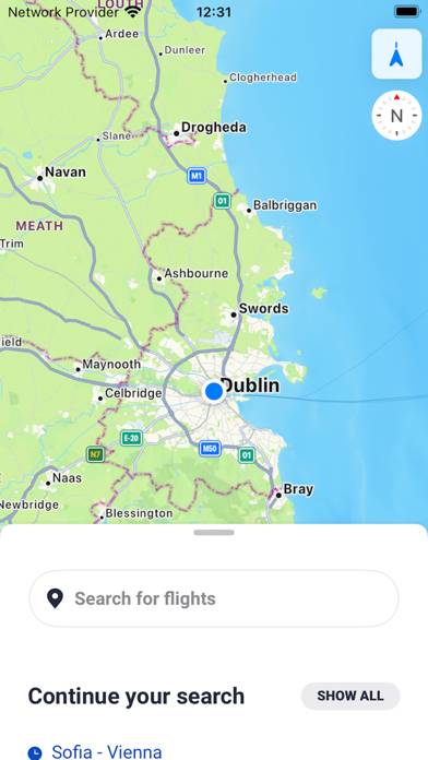 Ryanair Discovery Schermata dell'app