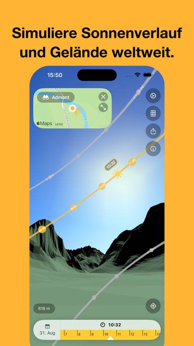 Sunorama: 3D Sonne & Gelände App-Screenshot #1