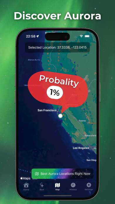 Aurora Forecast Tracker App screenshot