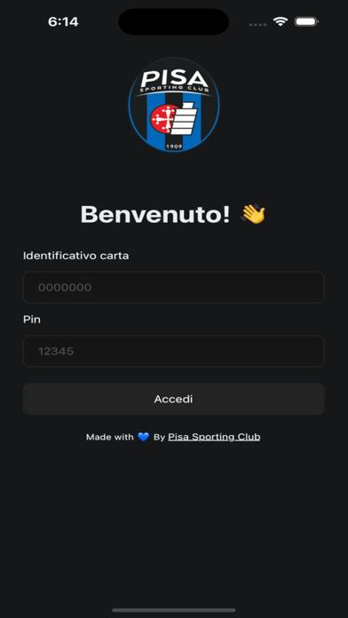 Pisa Sporting Club Schermata dell'app