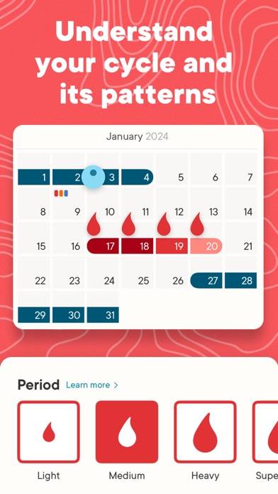Clue Period Tracker & Calendar Capture d'écran de l'application #2