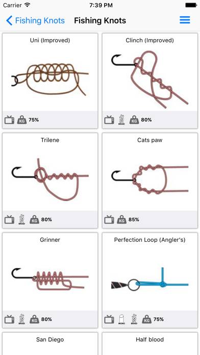 Fishing Knots Pro Captura de pantalla de la aplicación #2