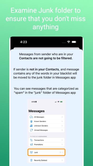 NoSpamSMS: Stop Spam Messages App screenshot