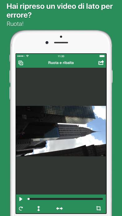 Ruota e Capovolgi Video Schermata dell'app