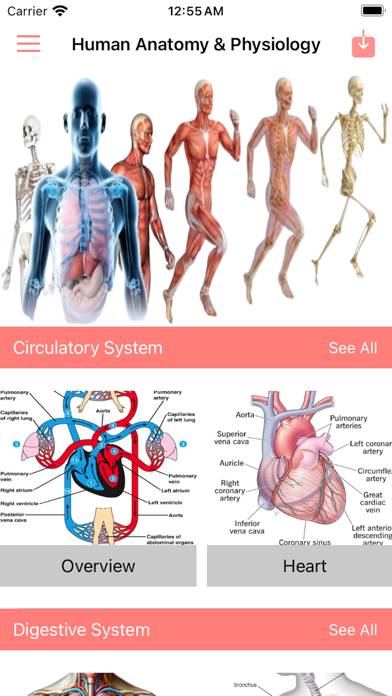 Human Anatomy and Physiology plus App skärmdump