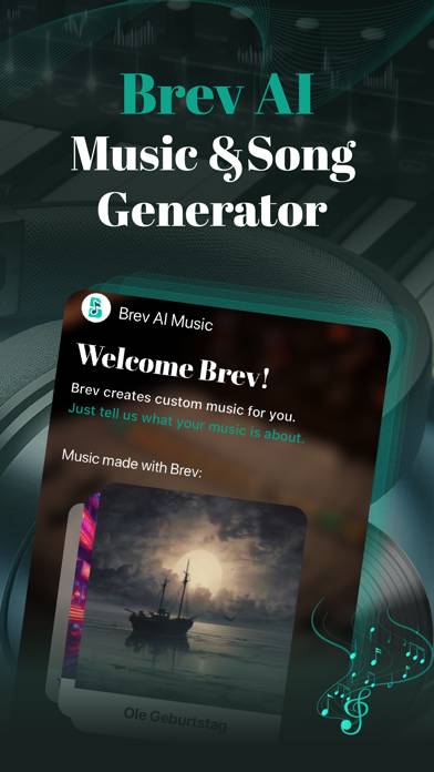 Brev AI Music & Song Generator Скриншот #1