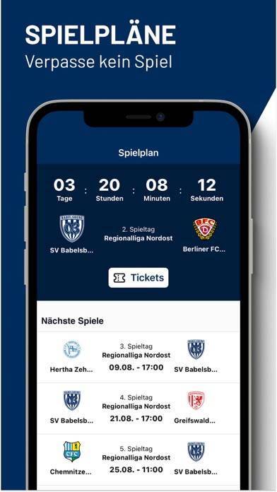 SV Babelsberg 03 e.V. App screenshot